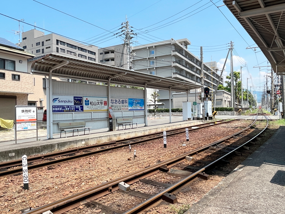 市内電車  鉄砲町駅