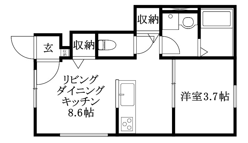 ヴィラ・アンソレイエ堀江３