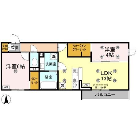 クランツ古川西　Ｂ棟