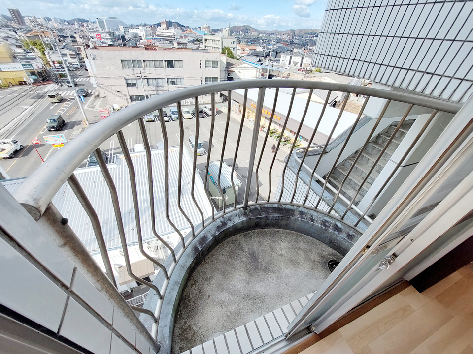 バルコニー西側