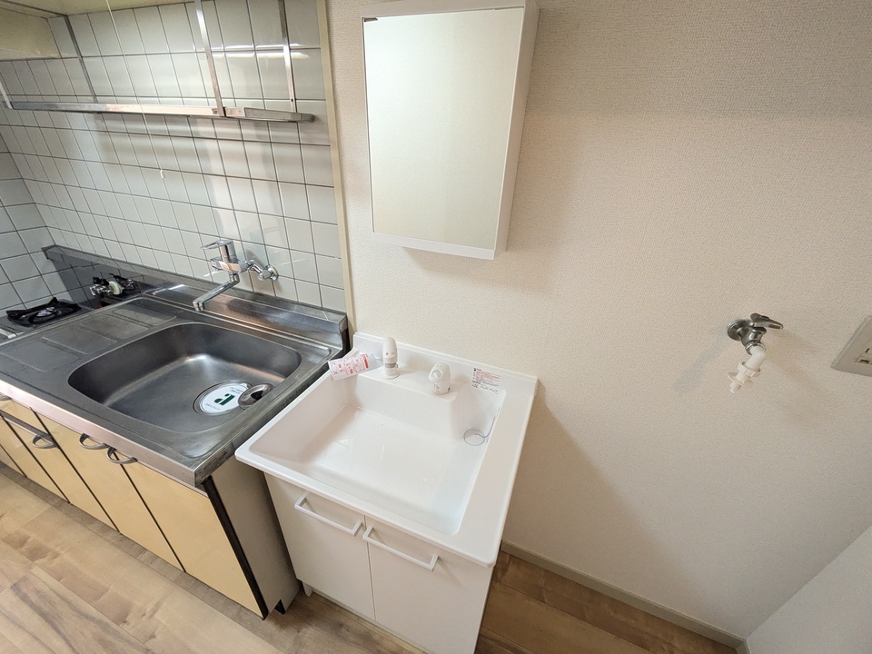 シャワー付洗面化粧台