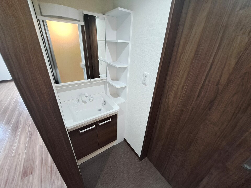 シャワー付洗面化粧台