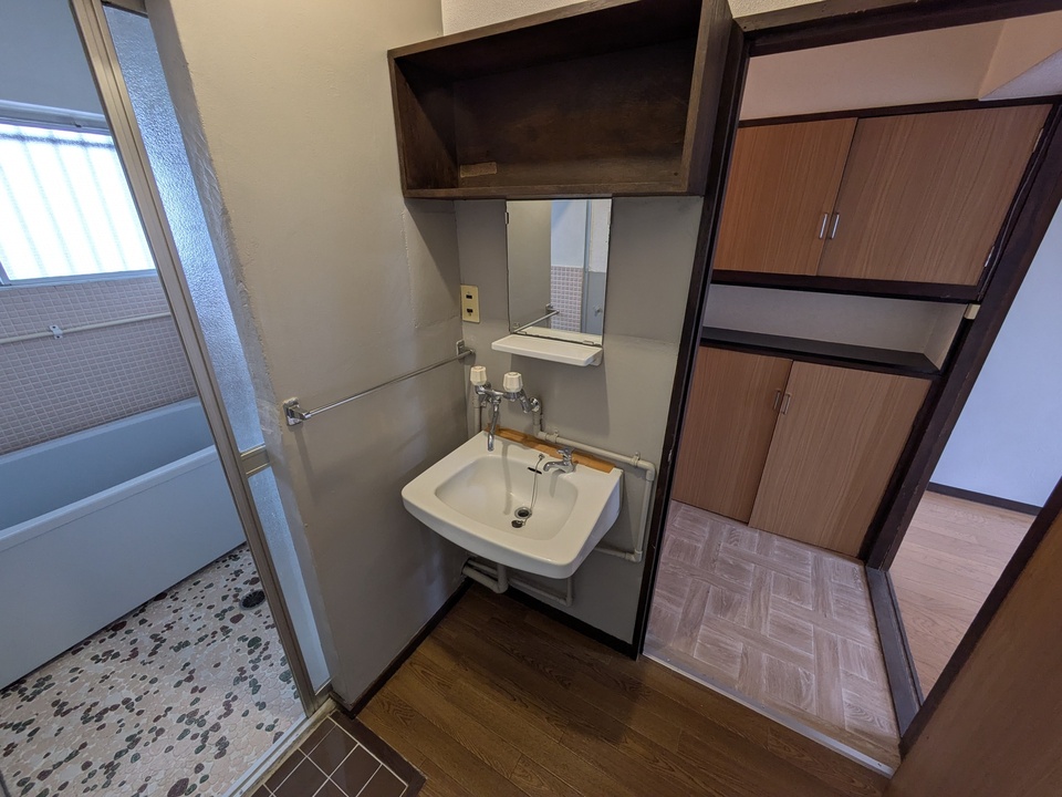 シャワー付洗面化粧台