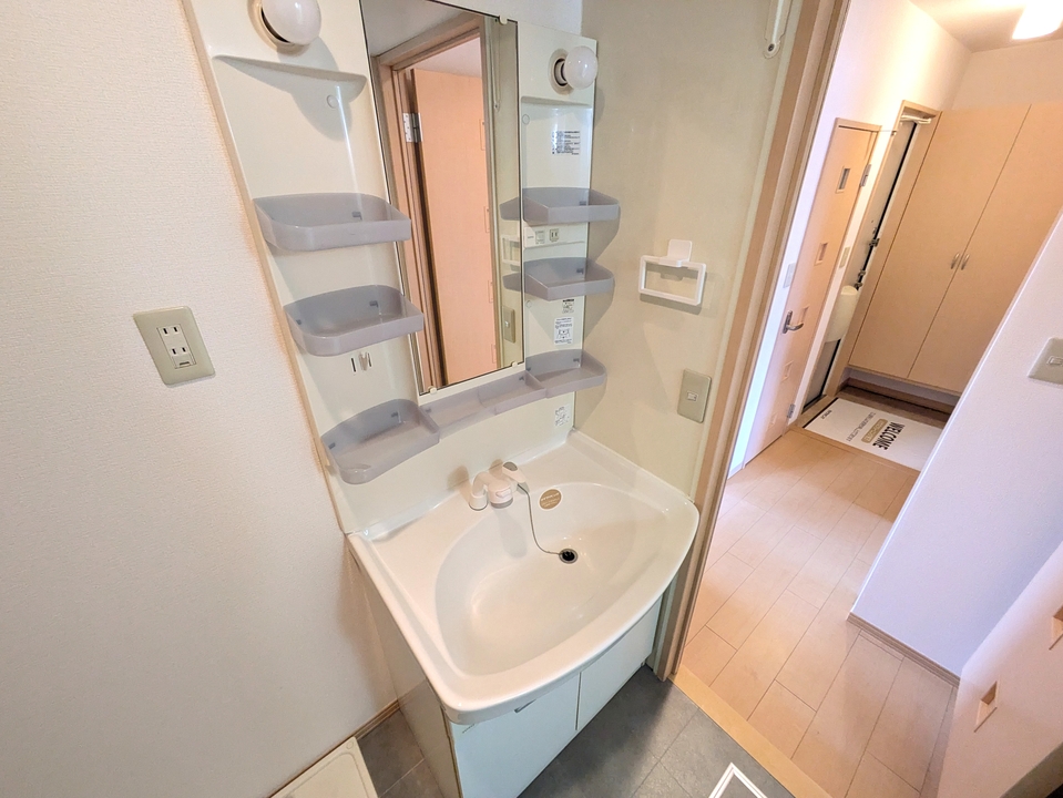 シャワー付洗面化粧台