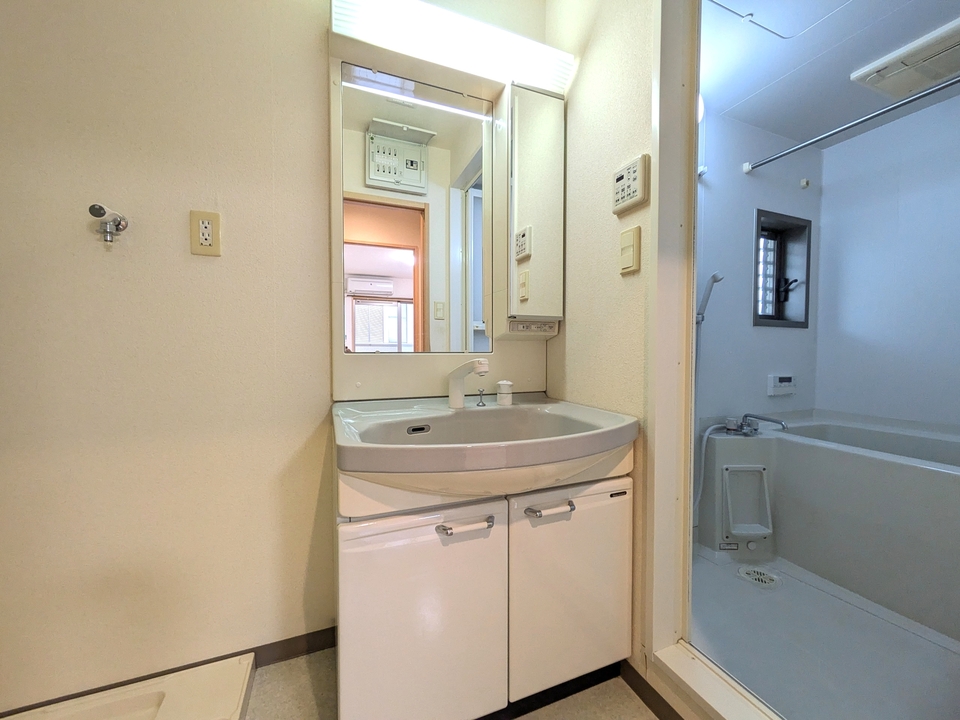 シャワー付洗面化粧台