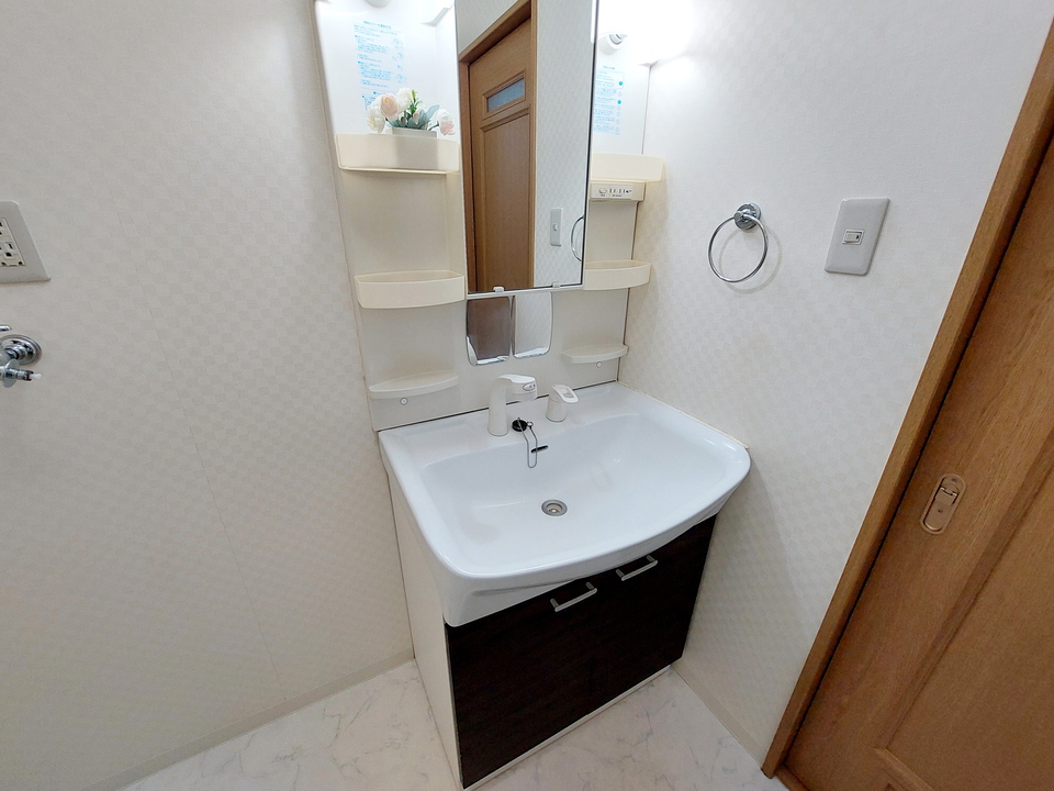 シャワー付洗面化粧台