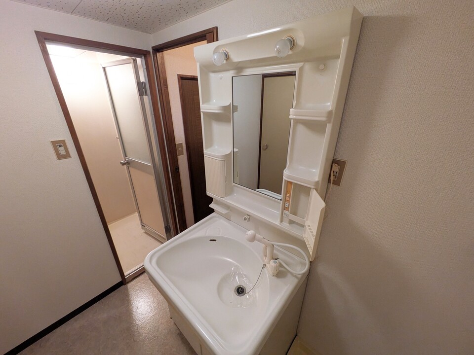 シャワー付洗面化粧台