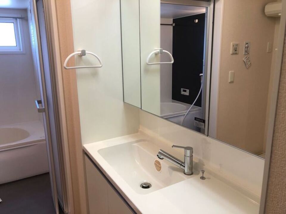 シャワー付洗面化粧台