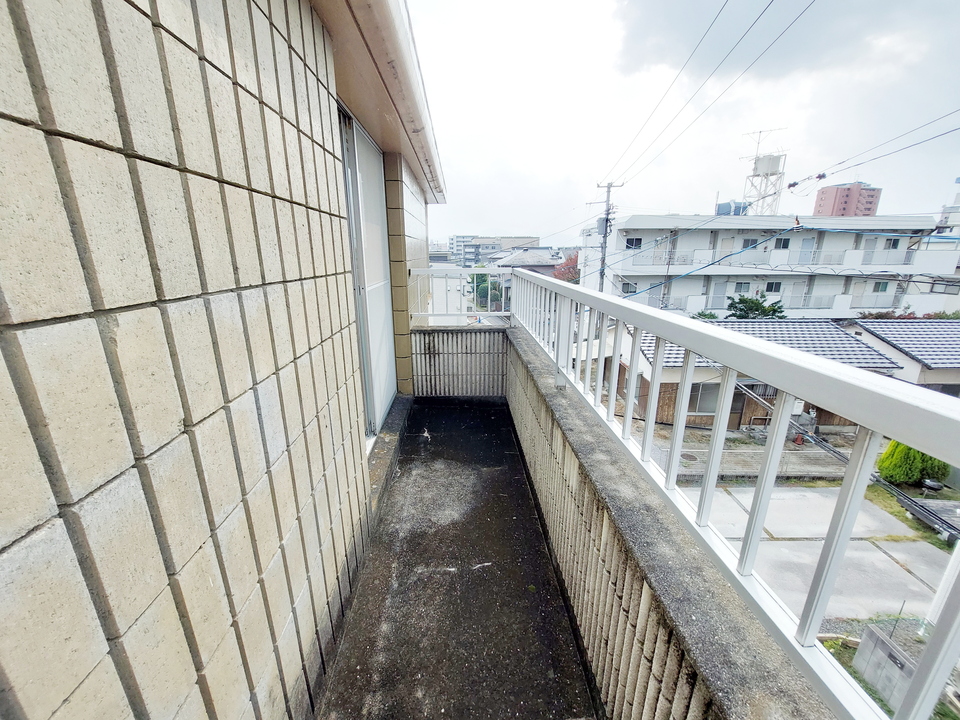 バルコニー西側