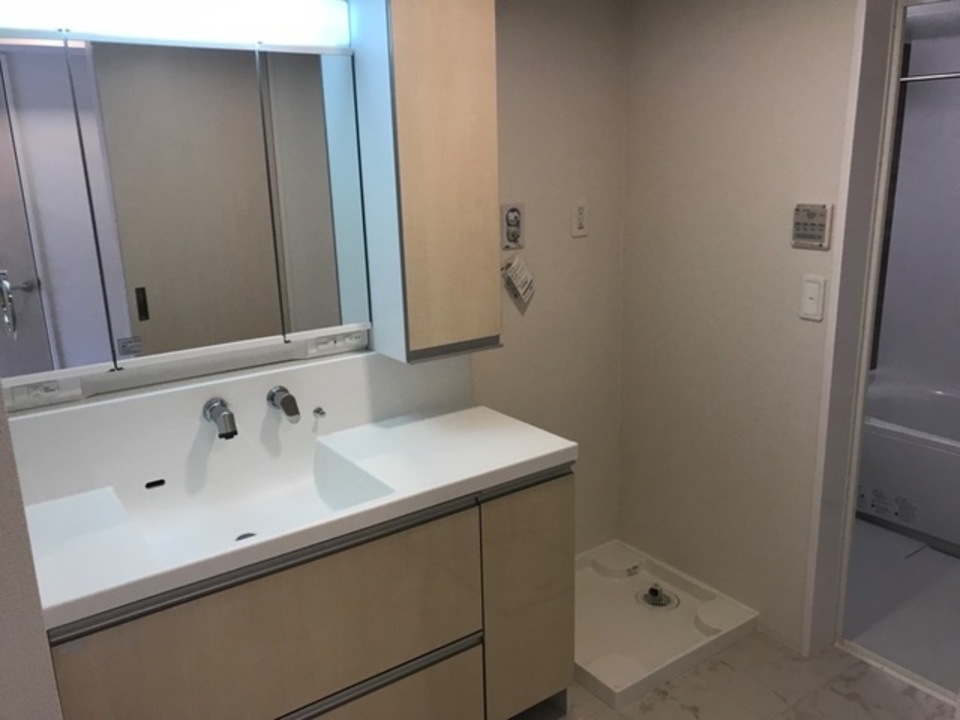 シャワー付洗面化粧台