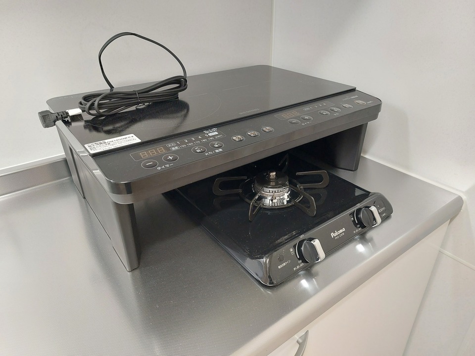 IHクッキングヒーター　ガスコンロ