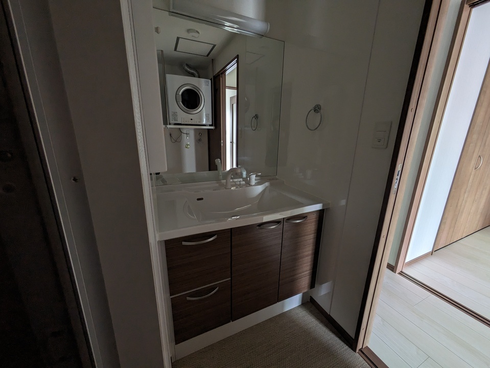 シャワー付洗面化粧台