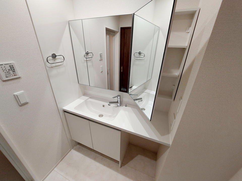 シャワー付洗面化粧台